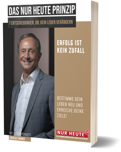 Das eBook „Das NUR HEUTE Prinzip“ auf Tablet und Telefon